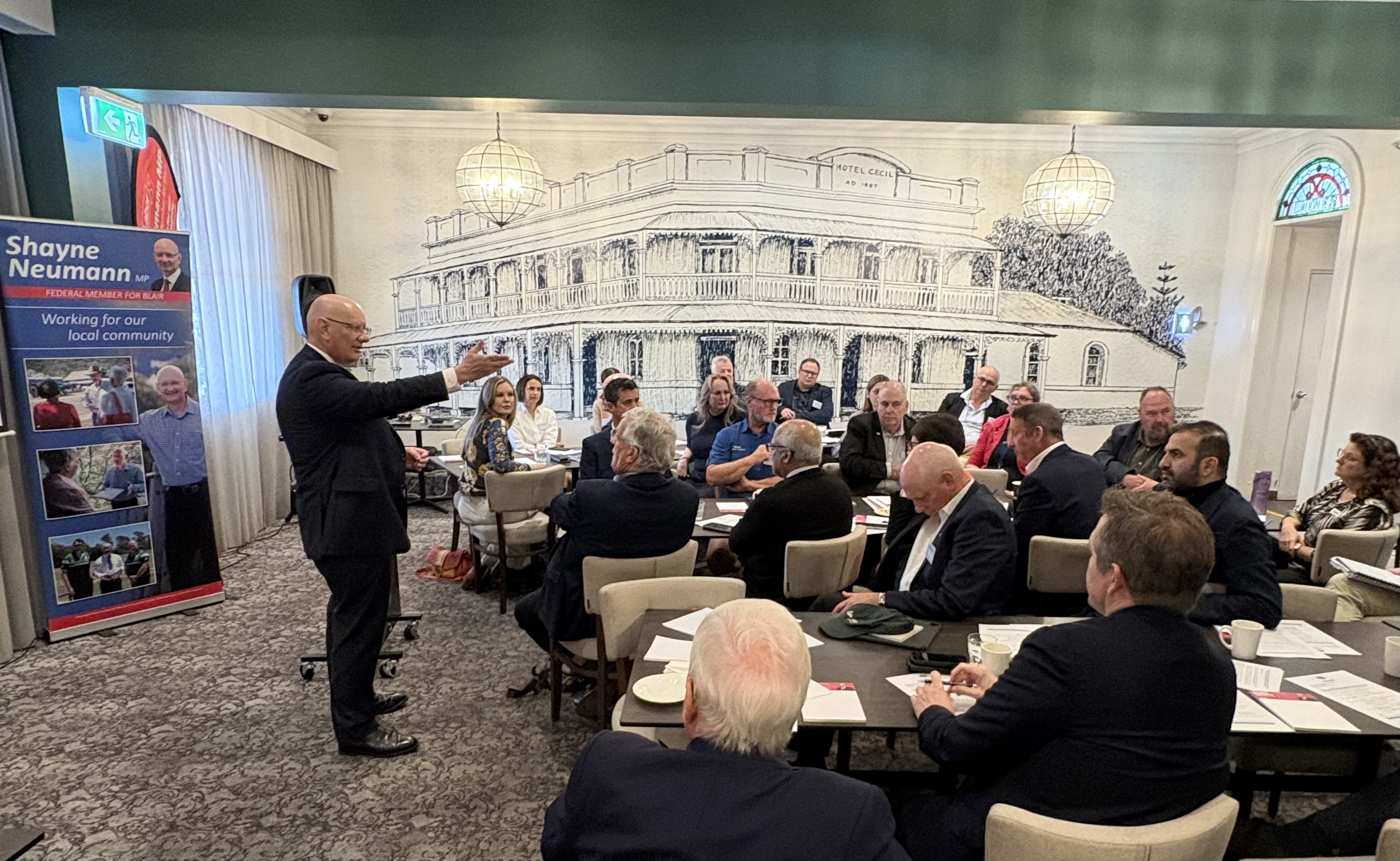 SHAYNE NEUMANN HOSTS SUCCESSFUL BLAIR REFORM ROUNDTABLE  Main Image